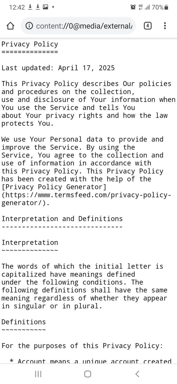 PRIVACY POLICY