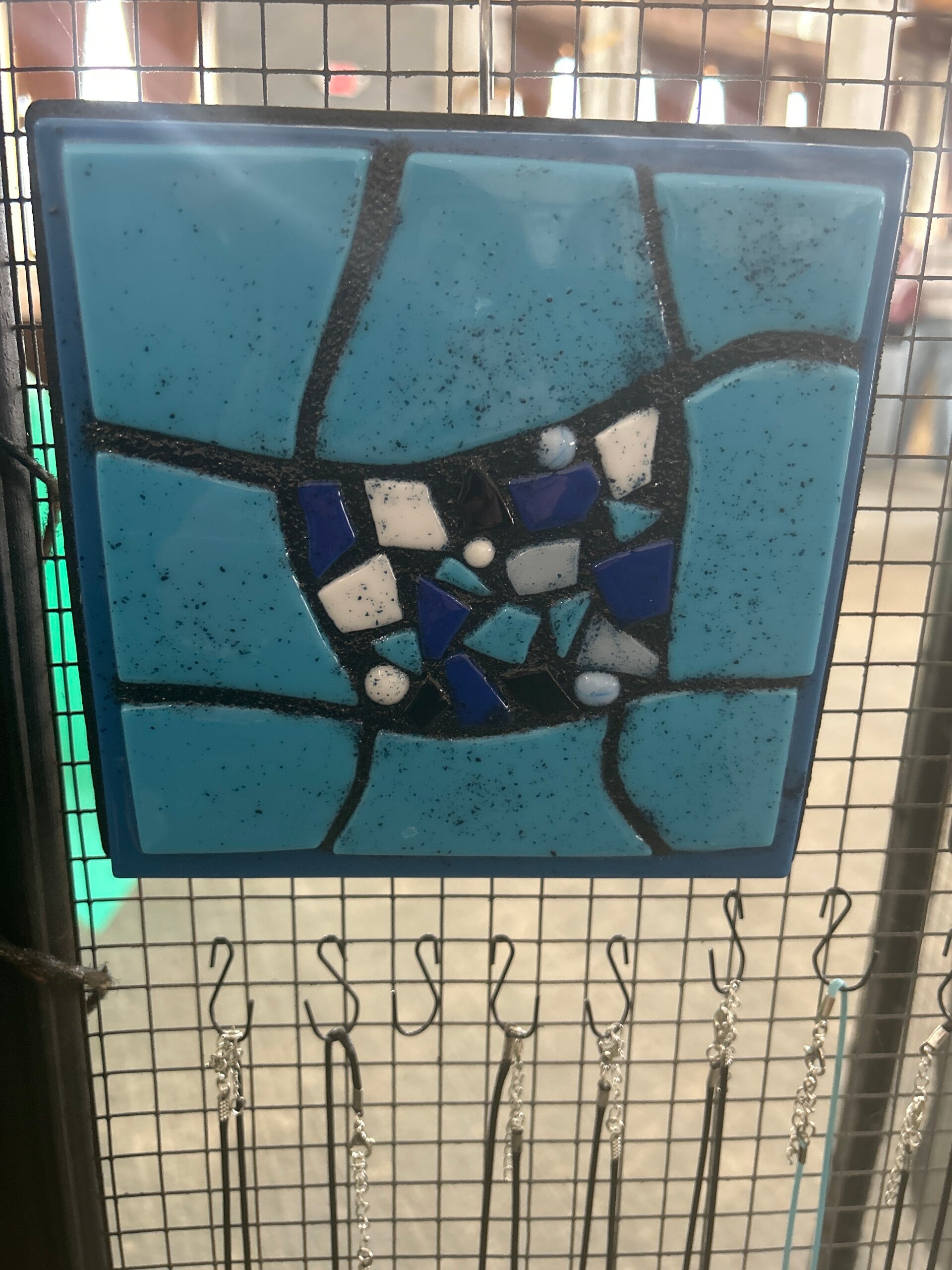 Blue abstract tile