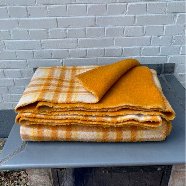 Wollen two-face deken, 2 persoons