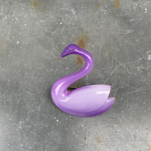 Jaren '80 broche 'zwaan'