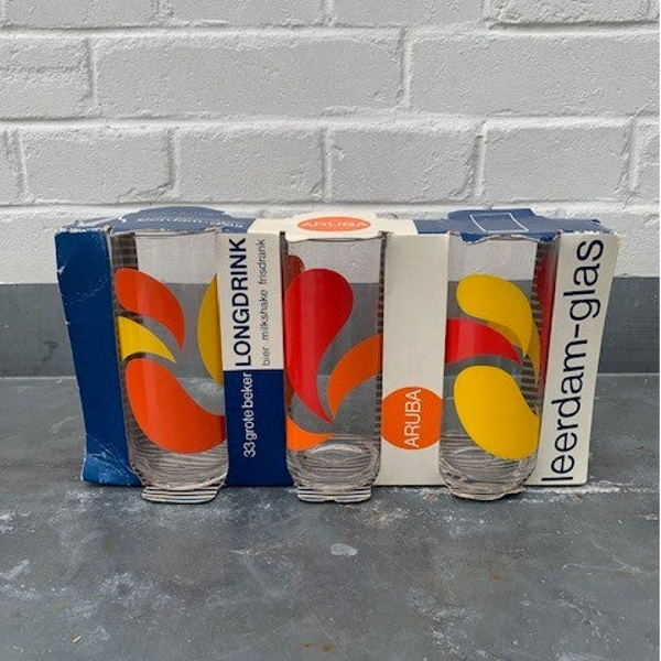 Set/3 Royal Leerdam limonade glazen