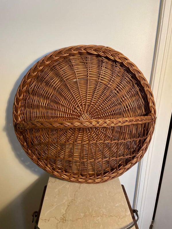 Rieten wand mand