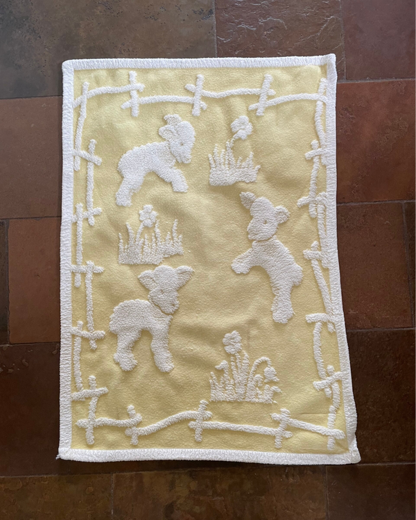 Ledikant dekentje, lammetjes