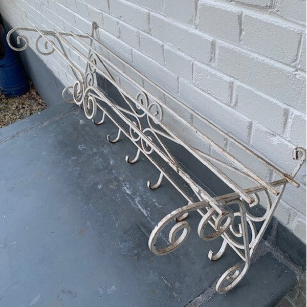 Brocante smeedijzeren kapstok