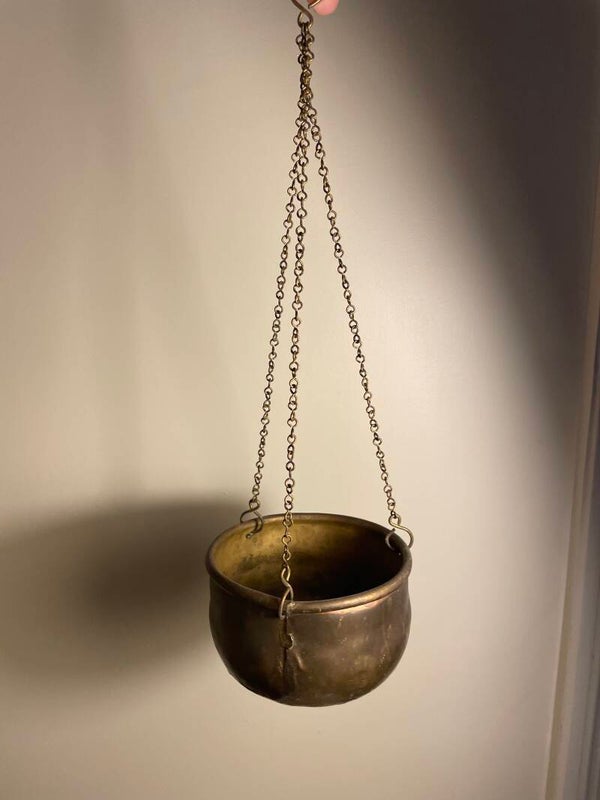 Koperen hangpotje