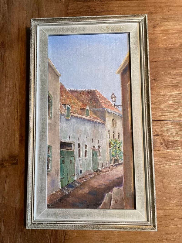 Schilderij 'Rode Torenstraat' Zutphen