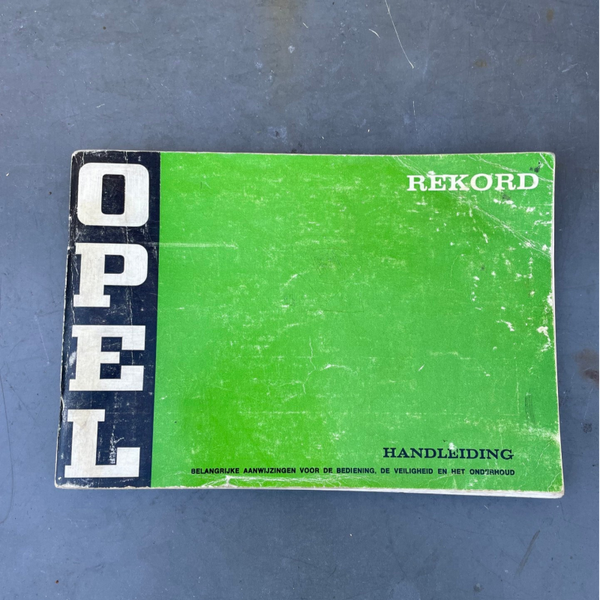 Handleiding Opel Rekord