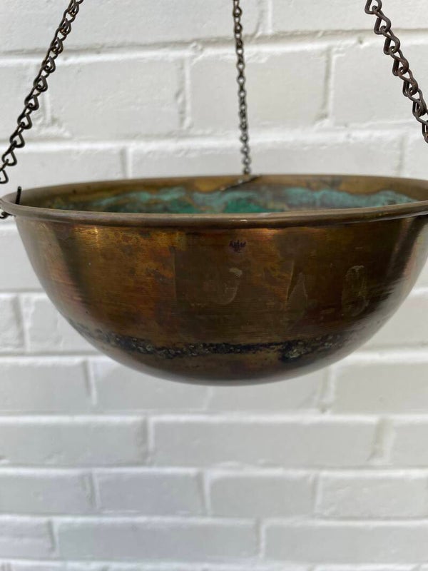 Koperen hangschaal