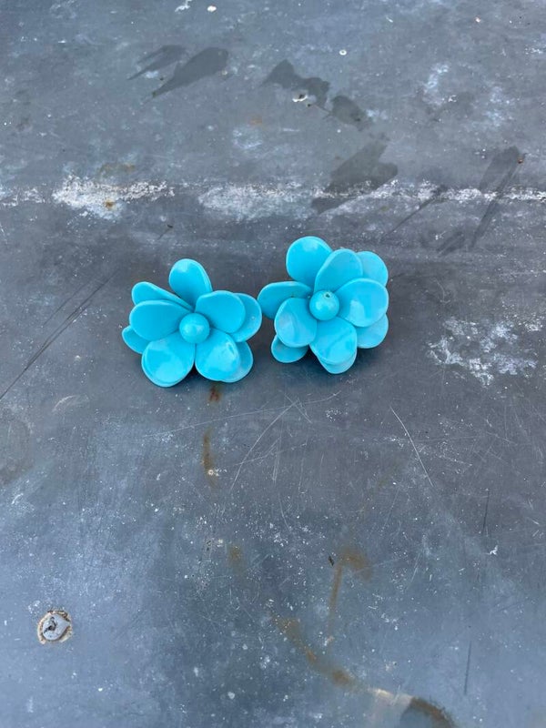 Oorclips, bloem kunststof