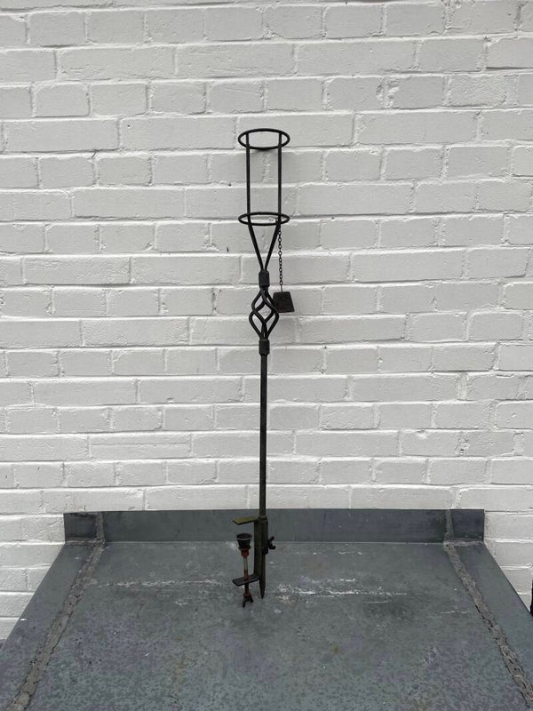 Kaarsenhouder/fakkel met bevestigingsklem