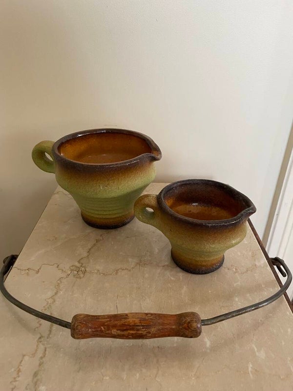 Vest Keramiek set van twee bloempotten