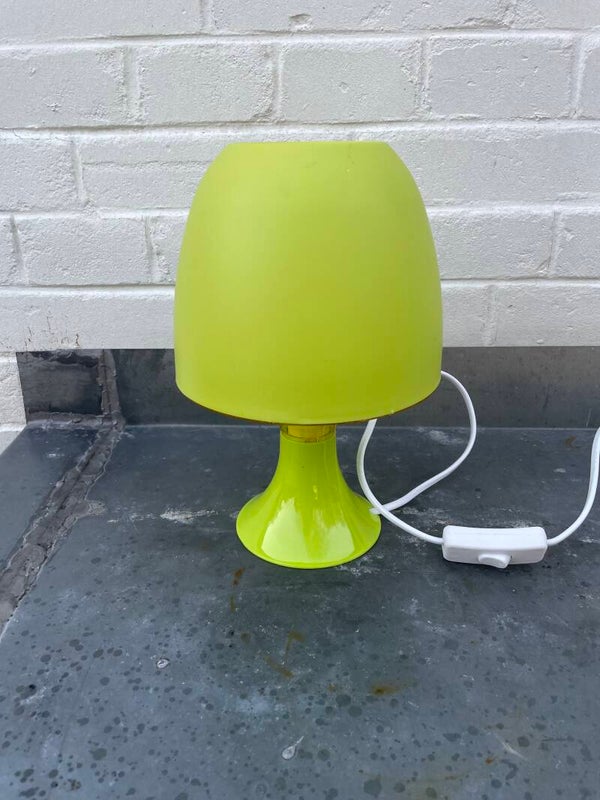 Retro Appeltjes groene Bedlamp/Tafellamp