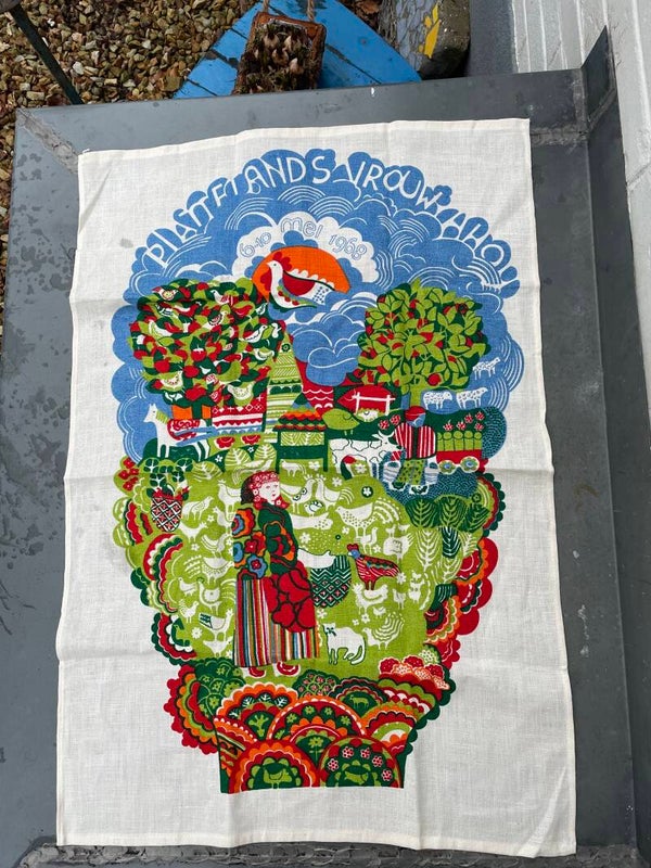 Theedoek 'Plattelandsvrouwen Ahoy'