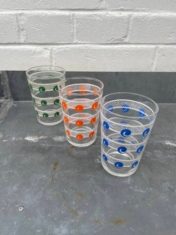 Set van drie limonadeglazen