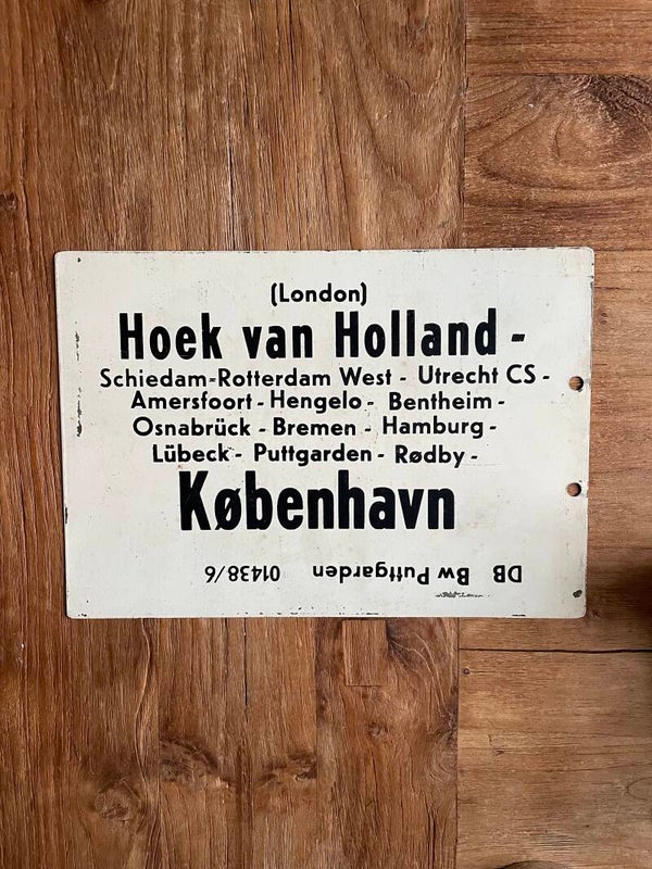 Emaille Trein schild Scandinavian - Holland - Express