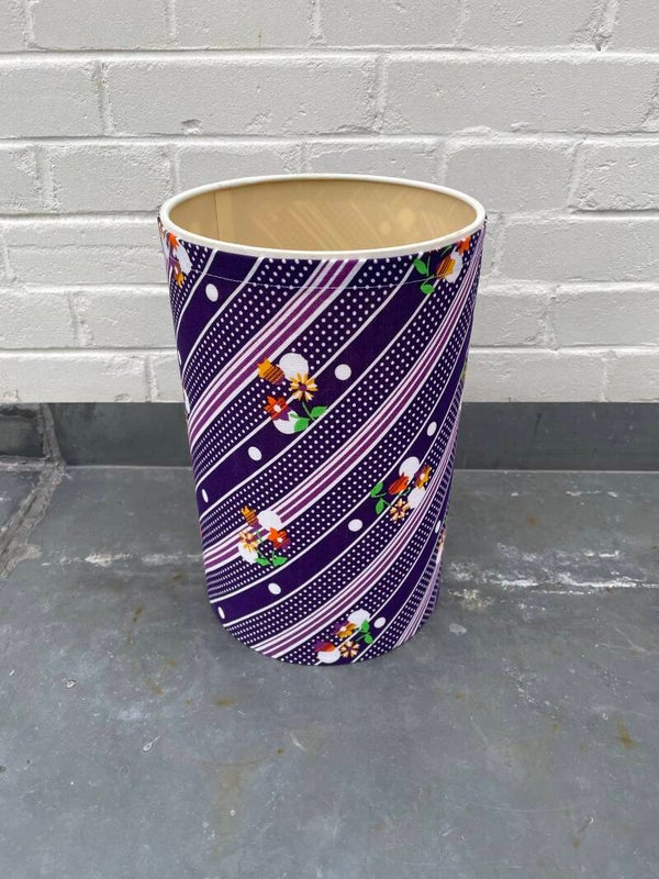 Cilinder lampenkap voor tafellamp, vintage stof