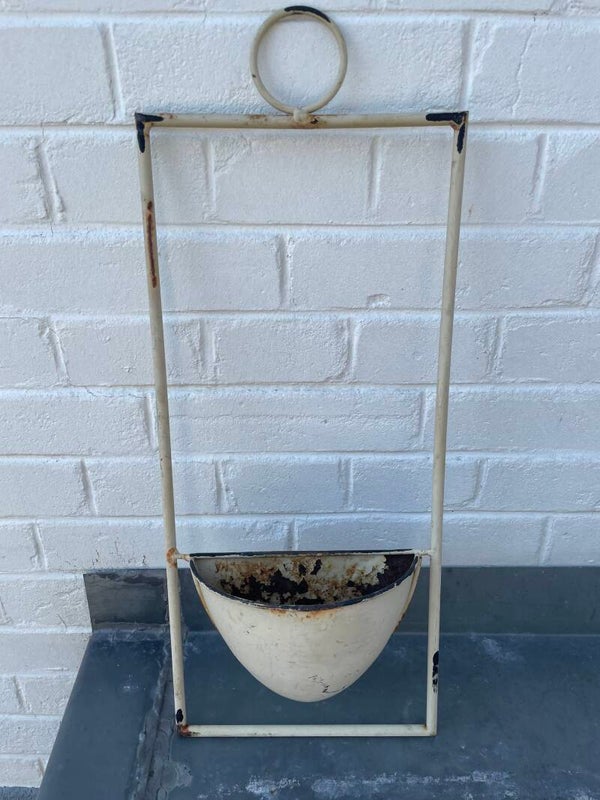 Brocante wandhanger voor planten