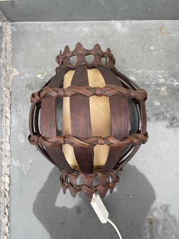 Manou, bamboe wandlamp