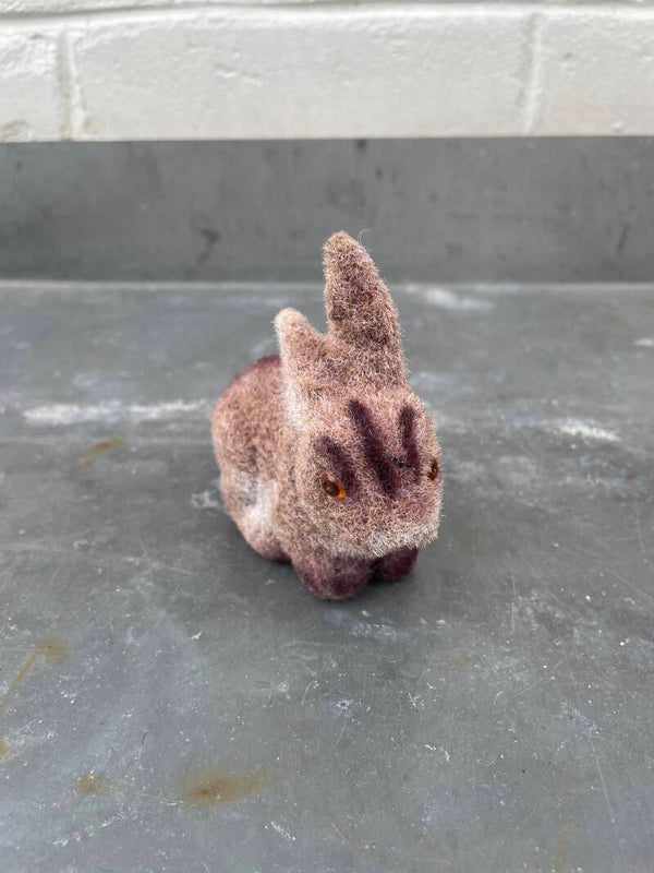 Flockprint haasje 9 cm