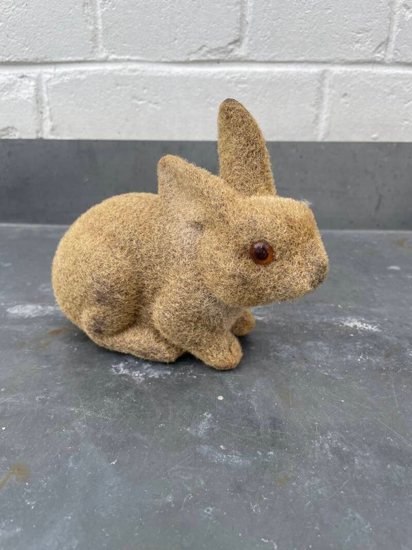 Flockprint haasje 12 cm