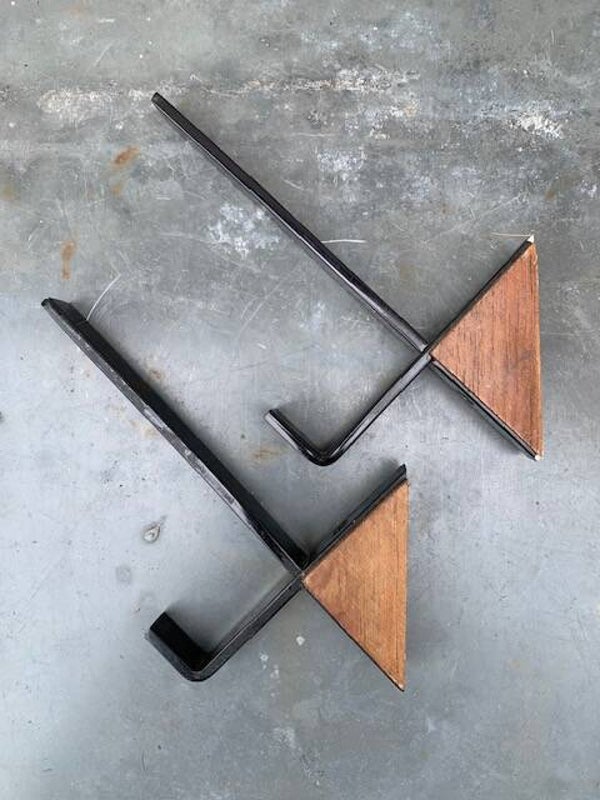 Set van 2 kapstok haken