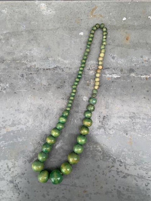 Houten kralen ketting