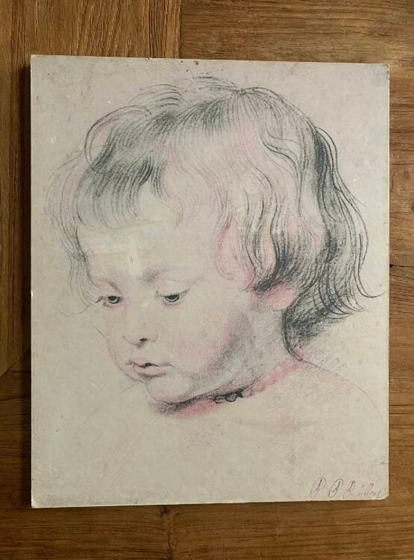 Kunstkopie 'jongen' van Rubens