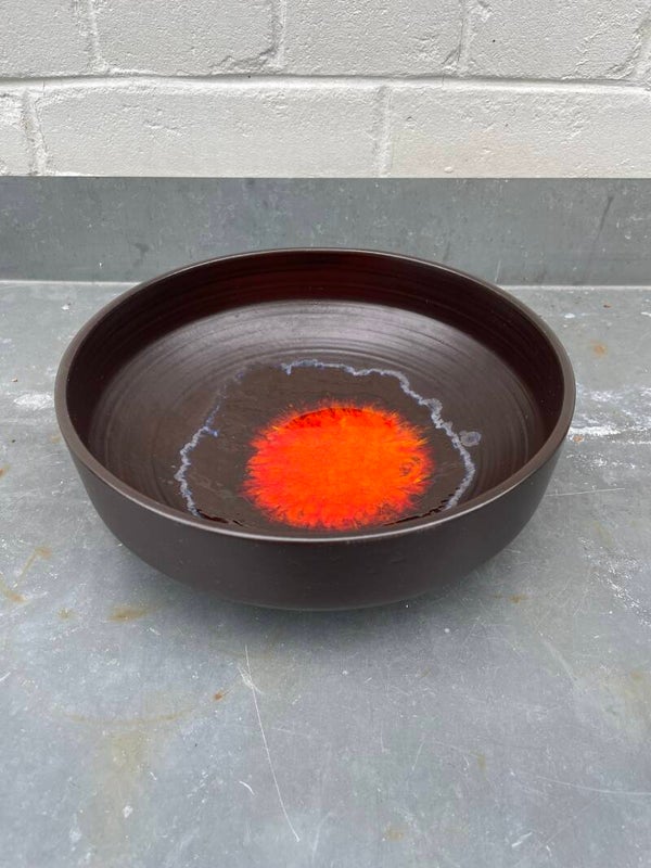 Grote zware vintage schaal