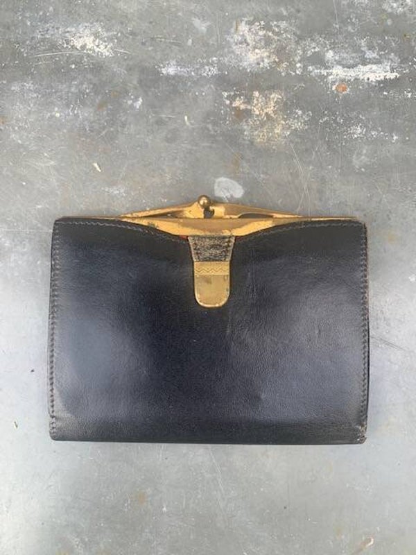 Leren damesportemonnaie