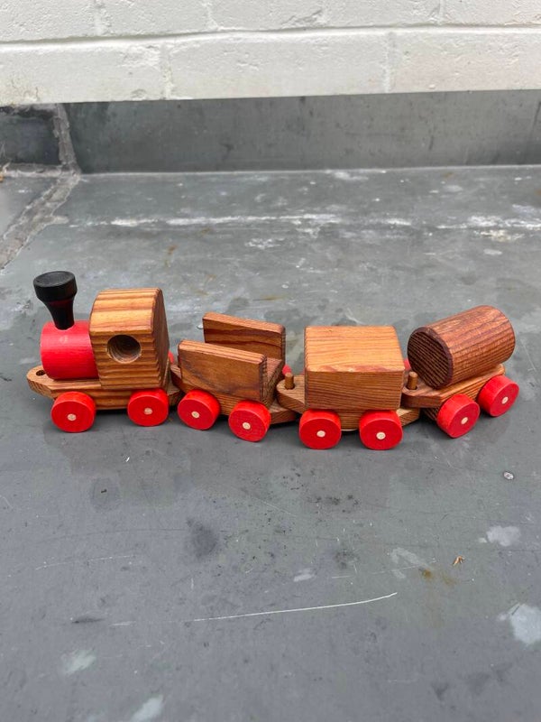 Houten treintje, klein