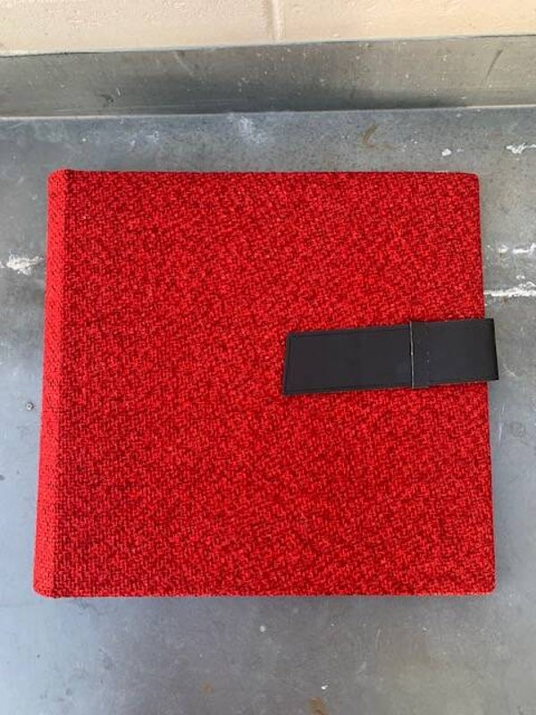 Platen bewaarmap, rood