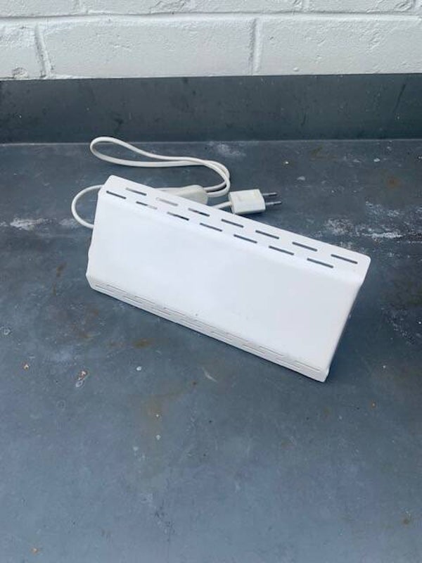 Jaren '70 bedlampje, wit