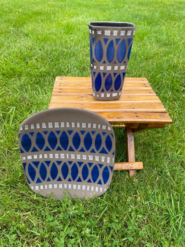 Strehla set,  vaas 158 en bord 752