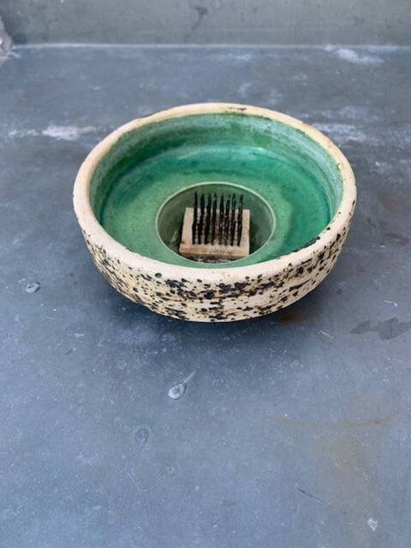 Berkenbast Ikebana schaaltje, Groeneveldt