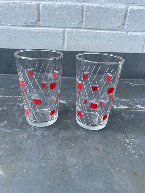 Set van 2 limonade glaasjes