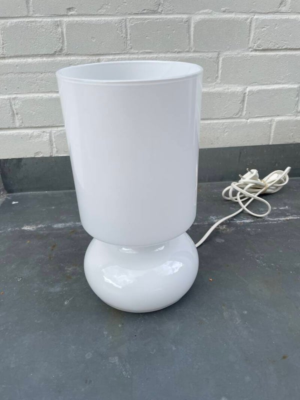 Ikea Lykta glazen mushroomlamp, wit
