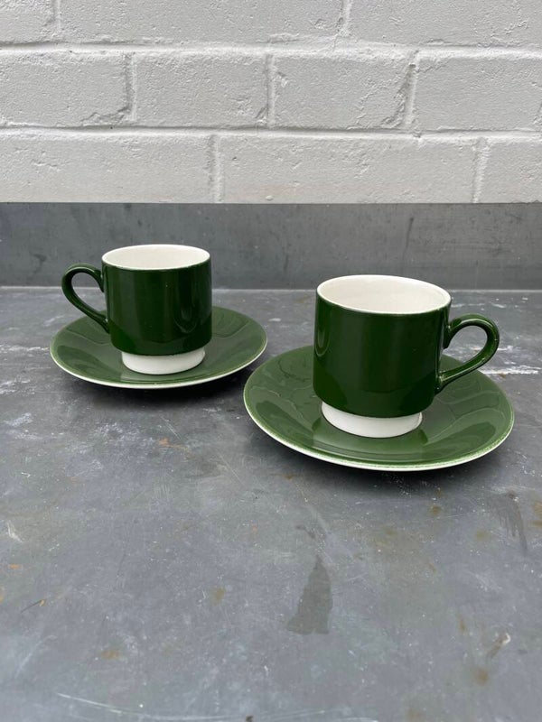 Set van 2 kop en schotels