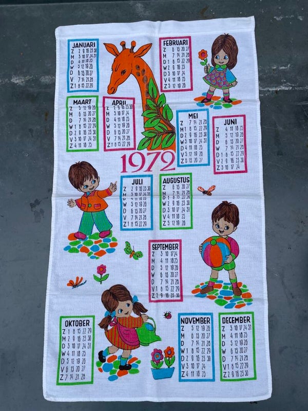 Stoffen kalender 1972