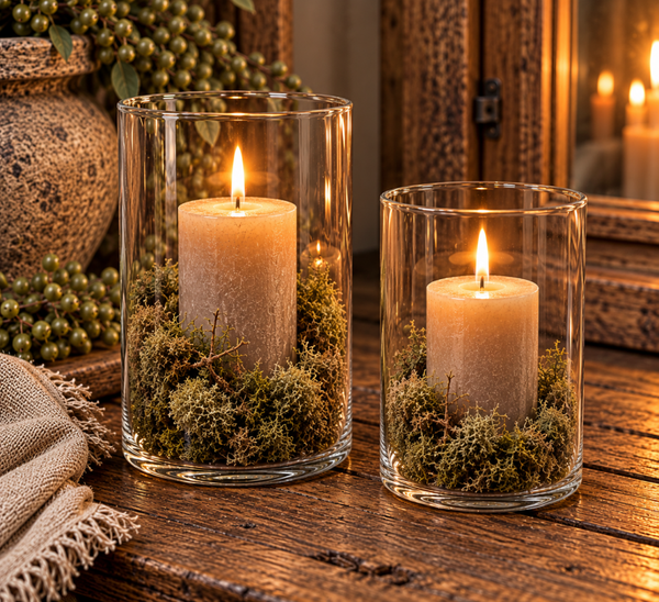 Glazen windlicht – helder glas