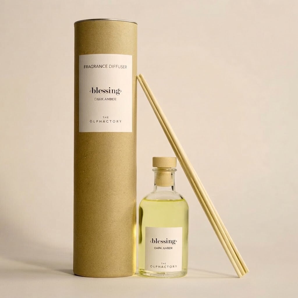The Olphactory Luxe Geurstokjes Fragrance Diffuser 100 ml - Blessing, Dark Amber
