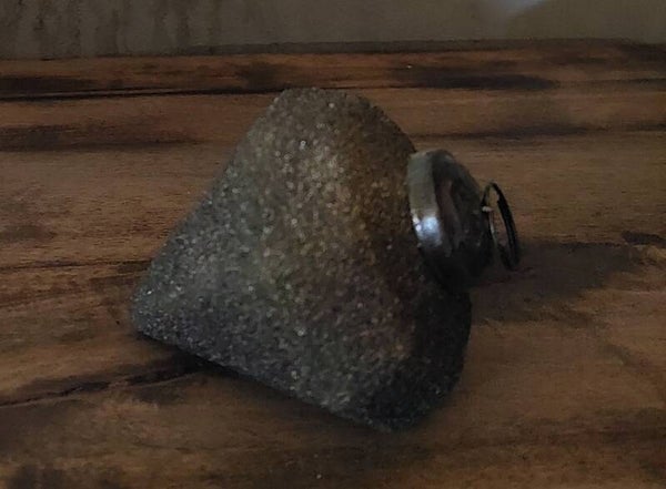 glazen kerstbal diamant 9 cm