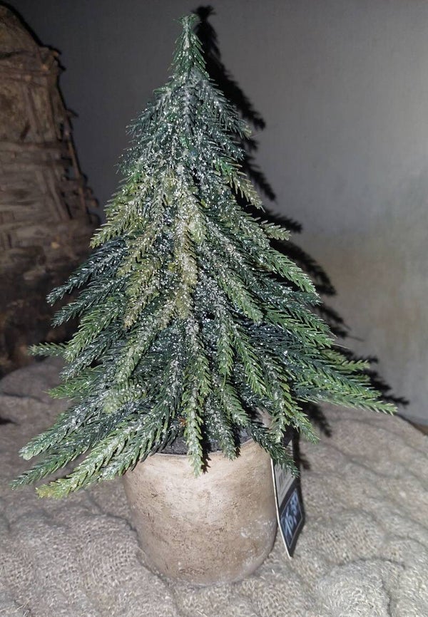 Sfeervol Kunstkerstboompje in Pot