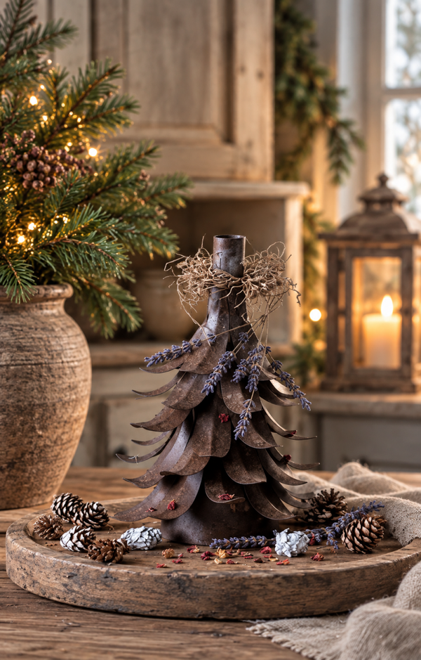 Sfeervolle Sobere kerstboom Kandelaar