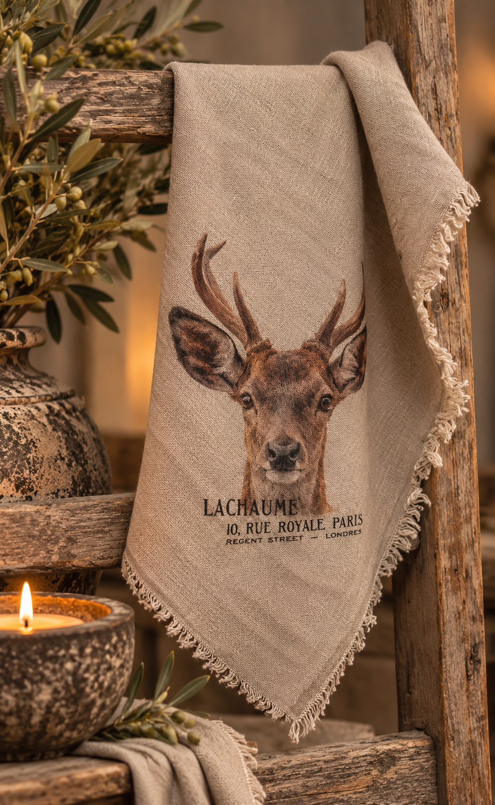 Landelijk Shabby Doek – Ree 🤎