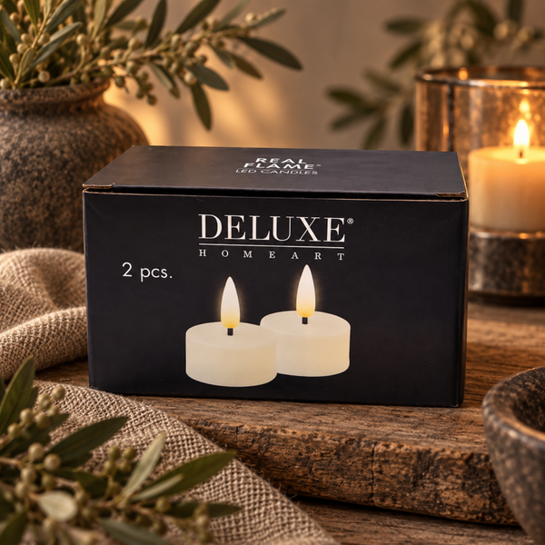 Deluxe Homeart LED kaars – set van 2