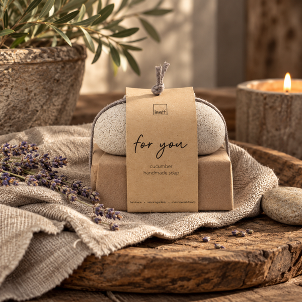 🤎 Leeff handgemaakte zeep met puimsteen – For You