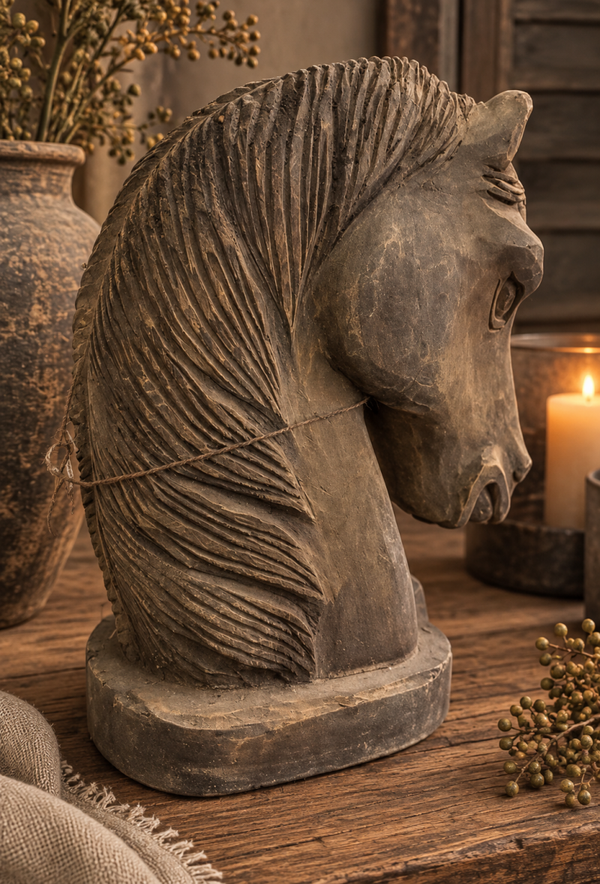 Houten paardenhoofd