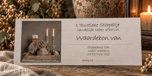 Waardebon – t’Rustieke Stippeltje