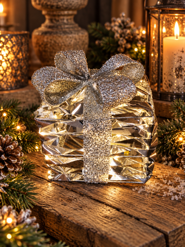 Decoratief Cadeau met LED-verlichting en Timer ✨