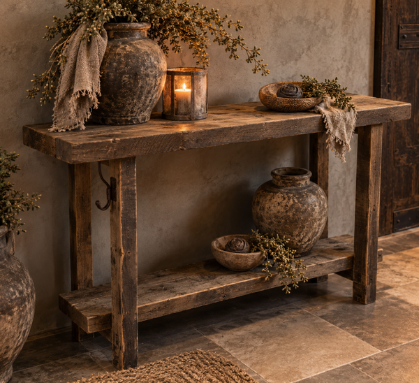 Robuuste Houten Sidetable
